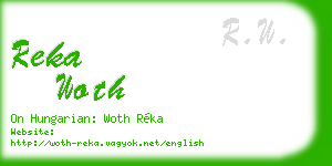 reka woth business card
